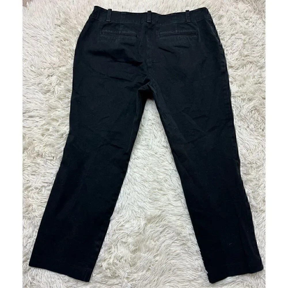 Women’s Lauren Ralph Lauren High Rise Petite Black Crop Pants Size 12 Petite